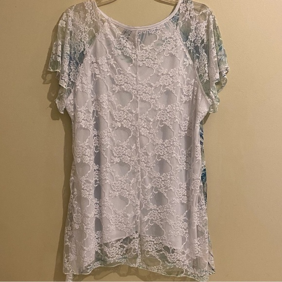 Brittany Black Size 2XL Lace Top Cottagecore Boho Fairy Feminine Flowy Lined - Picture 7 of 9